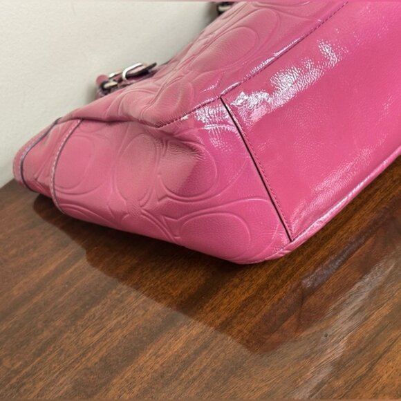 Coach Gallery Embossed Patent Leather Tote - Picture 8 of 12